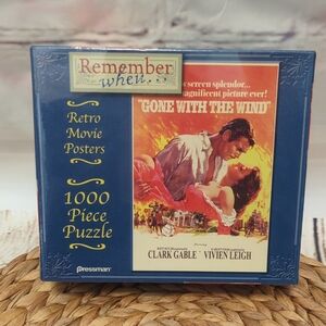 Gone With The Wind Pressman Retro Movie Posters Puzzle - 1000 Piece